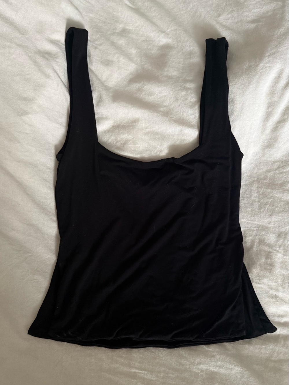 Tiger Mist Black Double Lined Crop Tank